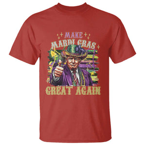 Funny Fat Tuesday Trump T Shirt Make Mardi Gras Great Again TS09 Red Print Your Wear