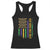 Keep Mardi Gras Great Racerback Tank Top American Flag Fleur De Lis TS09 Black Print Your Wear