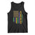 Keep Mardi Gras Great Tank Top American Flag Fleur De Lis TS09 Black Print Your Wear