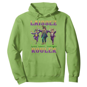 Funny Mardi Gras Trump Hoodie Laissez Les Bon Temps Rouler Trump Dancing TS09 Lime Print Your Wear