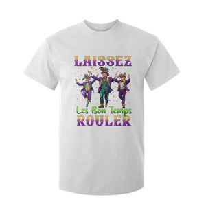 Funny Mardi Gras Trump T Shirt For Kid Laissez Les Bon Temps Rouler Trump Dancing TS09 White Print Your Wear