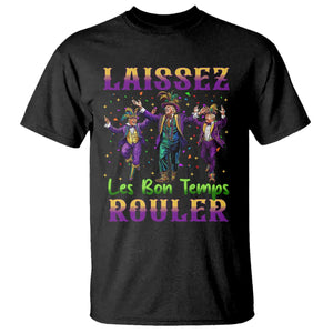 Funny Mardi Gras Trump T Shirt Laissez Les Bon Temps Rouler Trump Dancing TS09 Black Print Your Wear