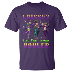 Funny Mardi Gras Trump T Shirt Laissez Les Bon Temps Rouler Trump Dancing TS09 Purple Print Your Wear