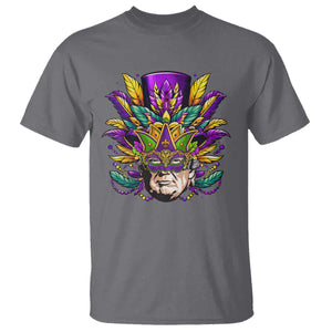 Mardi Gras Mask Trump T Shirt Fat Tuesday NOLA Louisiana TS09 Charcoal Print Your Wear