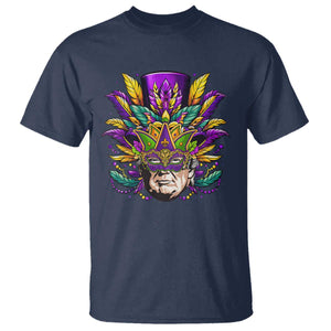 Mardi Gras Mask Trump T Shirt Fat Tuesday NOLA Louisiana TS09 Navy Print Your Wear