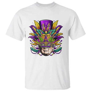 Mardi Gras Mask Trump T Shirt Fat Tuesday NOLA Louisiana TS09 White Print Your Wear