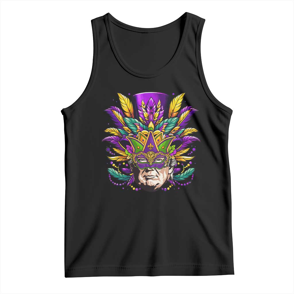 Mardi Gras Mask Trump Tank Top Fat Tuesday NOLA Louisiana TS09 Black Print Your Wear