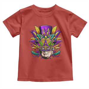 Mardi Gras Mask Trump Toddler T Shirt Fat Tuesday NOLA Louisiana TS09 Red Print Your Wear