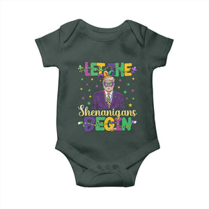 Funny Trump Mardi Gras Baby Onesie Let The Shenanigans Begin TS09 Print Your Wear