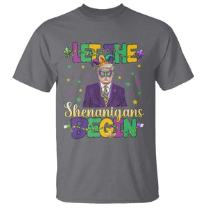 Funny Trump Mardi Gras T Shirt Let The Shenanigans Begin TS09 Charcoal Print Your Wear