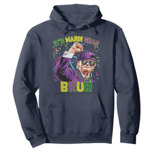 Funny Trump Mardi Gras Hoodie It's Mardi Gras Bruh TS09 Navy Print Your Wear
