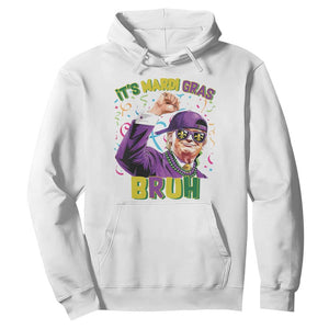 Funny Trump Mardi Gras Hoodie It's Mardi Gras Bruh TS09 White Print Your Wear