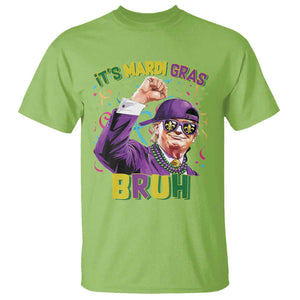 Funny Trump Mardi Gras T Shirt It's Mardi Gras Bruh TS09 Lime Print Your Wear