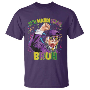 Funny Trump Mardi Gras T Shirt It's Mardi Gras Bruh TS09 Purple Print Your Wear
