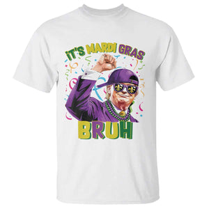 Funny Trump Mardi Gras T Shirt It's Mardi Gras Bruh TS09 White Print Your Wear