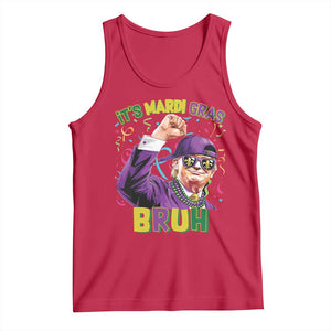 Funny Trump Mardi Gras Tank Top It's Mardi Gras Bruh TS09 Red Print Your Wear