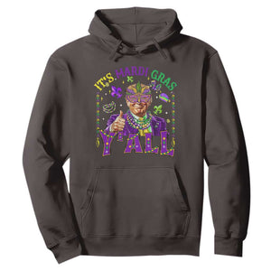 Funny Trump Mardi Gras Hoodie It's Mardi Gras Y'all TS09 Dark Chocolate Print Your Wear
