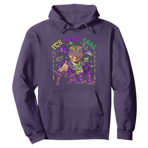 Funny Trump Mardi Gras Hoodie It's Mardi Gras Y'all TS09 Purple Print Your Wear