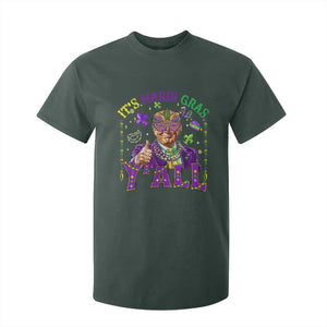 Funny Trump Mardi Gras T Shirt For Kid It's Mardi Gras Y'all TS09 Dark Forest Green Print Your Wear