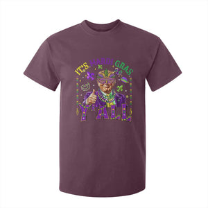 Funny Trump Mardi Gras T Shirt For Kid It's Mardi Gras Y'all TS09 Maroon Print Your Wear
