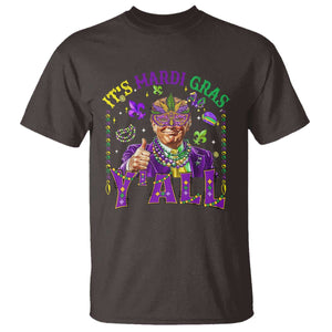 Funny Trump Mardi Gras T Shirt It's Mardi Gras Y'all TS09 Dark Chocolate Print Your Wear