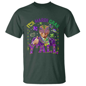 Funny Trump Mardi Gras T Shirt It's Mardi Gras Y'all TS09 Dark Forest Green Print Your Wear