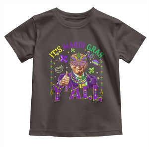 Funny Trump Mardi Gras Toddler T Shirt It's Mardi Gras Y'all TS09 Dark Chocolate Print Your Wear