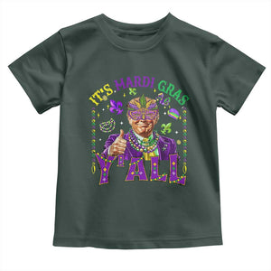 Funny Trump Mardi Gras Toddler T Shirt It's Mardi Gras Y'all TS09 Dark Forest Green Print Your Wear
