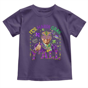 Funny Trump Mardi Gras Toddler T Shirt It's Mardi Gras Y'all TS09 Purple Print Your Wear