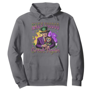 Trump Mardi Gras Hoodie Make Voodoo Great Again Voo Doo Doll TS09 Charcoal Print Your Wear