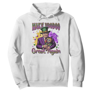 Trump Mardi Gras Hoodie Make Voodoo Great Again Voo Doo Doll TS09 White Print Your Wear