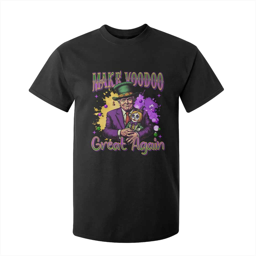 Trump Mardi Gras T Shirt For Kid Make Voodoo Great Again Voo Doo Doll TS09 Black Print Your Wear