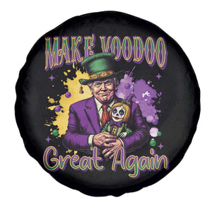 Trump Mardi Gras Spare Tire Cover Make Voodoo Great Again Voo Doo Doll TS09 Print Your Wear
