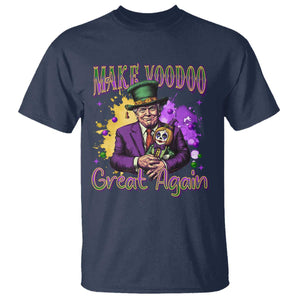 Trump Mardi Gras T Shirt Make Voodoo Great Again Voo Doo Doll TS09 Navy Print Your Wear