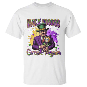 Trump Mardi Gras T Shirt Make Voodoo Great Again Voo Doo Doll TS09 White Print Your Wear