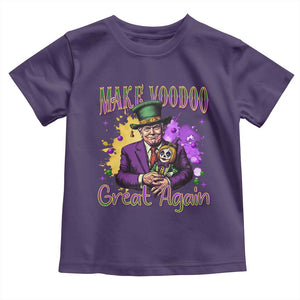 Trump Mardi Gras Toddler T Shirt Make Voodoo Great Again Voo Doo Doll TS09 Purple Print Your Wear