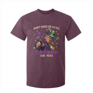 Trump Voodoo Mardi Gras T Shirt For Kid Don't Make Me Go All Voodoo On You TS09 Maroon Print Your Wear