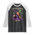 Trump Voodoo Mardi Gras Raglan Shirt Don't Make Me Go All Voodoo On You TS09 Black White Print Your Wear