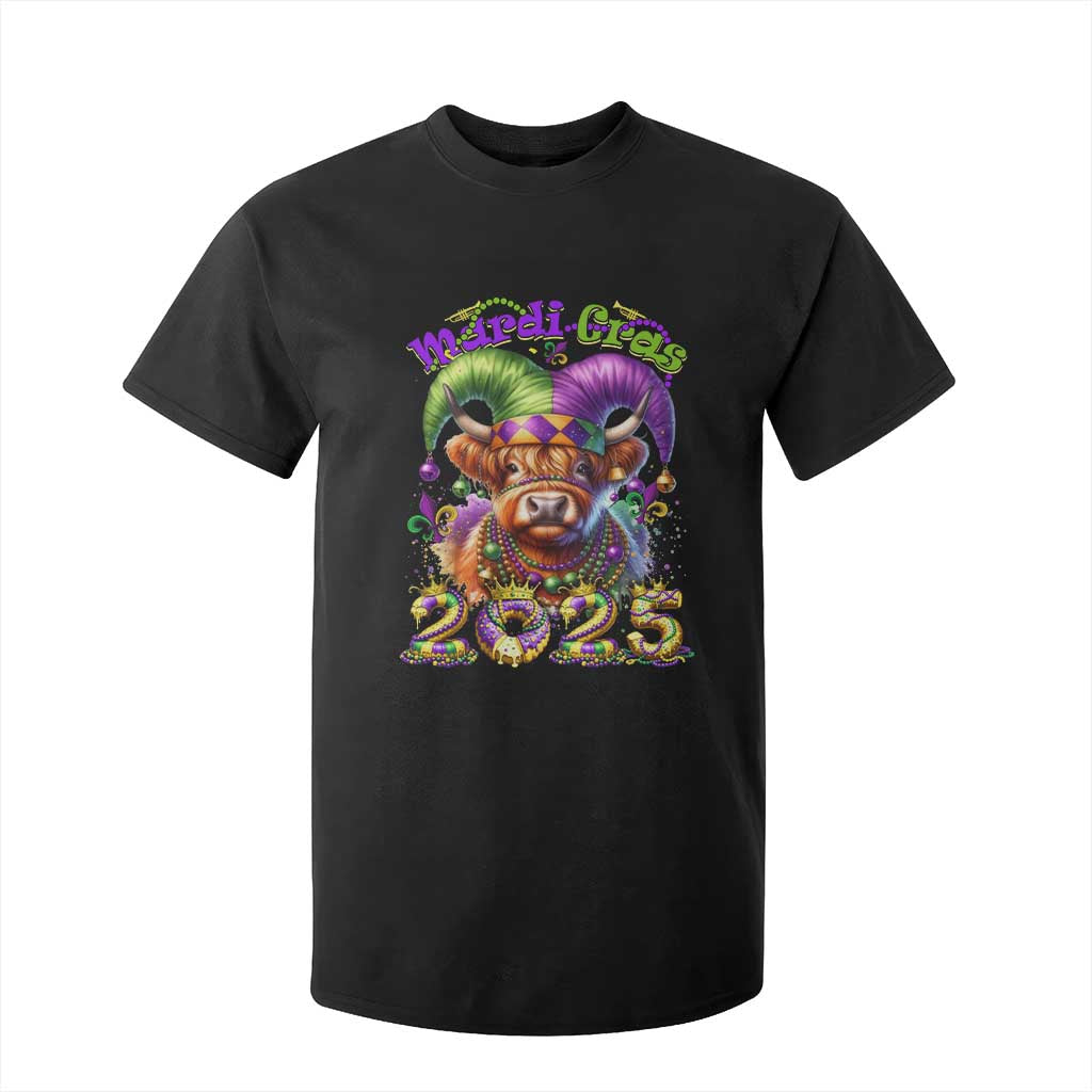 Mardi Gras 2025 T Shirt For Kid Cow Jester Outfit TS09 Black Print Your Wear
