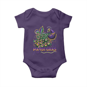 Mardi Gras Baby Onesie Its Mardi Gras Y'all Peacock Costume TS09 Purple Print Your Wear