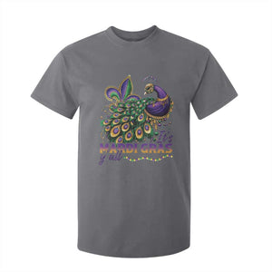 Mardi Gras T Shirt For Kid Its Mardi Gras Y'all Peacock Costume TS09 Charcoal Print Your Wear