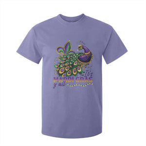 Mardi Gras T Shirt For Kid Its Mardi Gras Y'all Peacock Costume TS09 Violet Print Your Wear