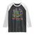 Mardi Gras Raglan Shirt Its Mardi Gras Y'all Peacock Costume TS09 Black White Print Your Wear