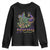 Mardi Gras Youth Sweatshirt Its Mardi Gras Y'all Peacock Costume TS09 Black Print Your Wear