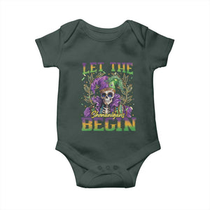Mardi Gras Baby Onesie Let The Shenanigans Begin Skeleton Jester Costume TS09 Print Your Wear