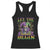 Mardi Gras Racerback Tank Top Let The Shenanigans Begin Skeleton Jester Costume TS09 Black Print Your Wear