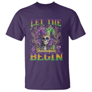 Mardi Gras T Shirt Let The Shenanigans Begin Skeleton Jester Costume TS09 Purple Print Your Wear