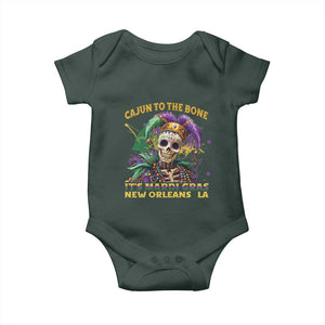 Louisiana Mardi Gras Baby Onesie Cajun To The Bone Skeleton Jester Costume TS09 Print Your Wear
