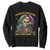 Louisiana Mardi Gras Sweatshirt Cajun To The Bone Skeleton Jester Costume TS09 Black Print Your Wear