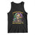 Louisiana Mardi Gras Tank Top Cajun To The Bone Skeleton Jester Costume TS09 Black Print Your Wear